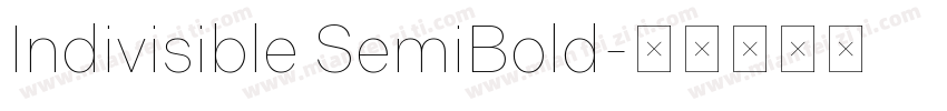 Indivisible SemiBold字体转换